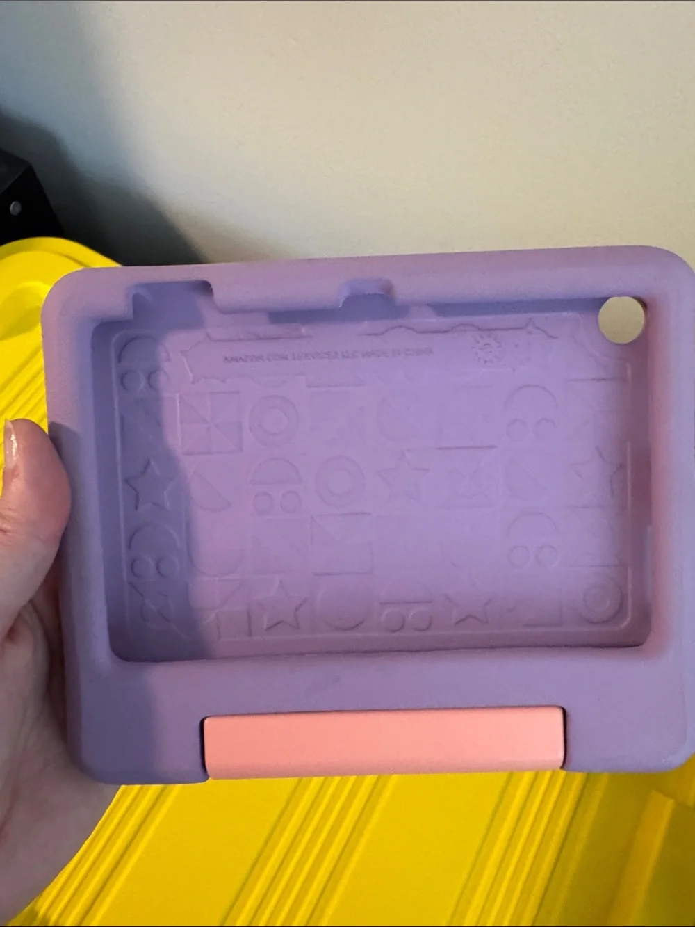 Amazon Kids Tablet Silicone Handle Cover in Lavender and Pink